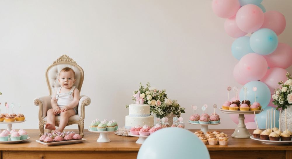 Decoraciones para el primer cumpleaños de bebés