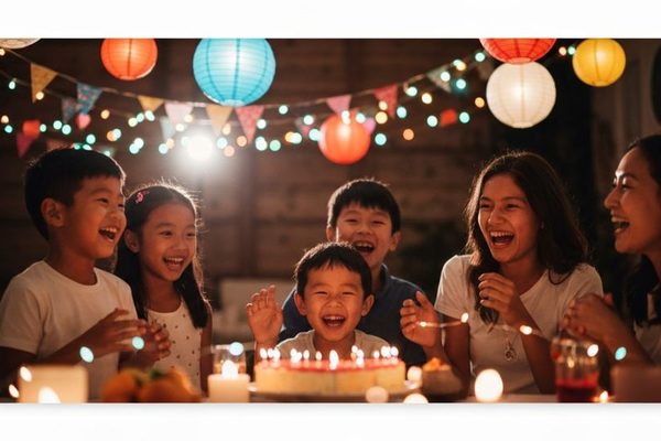 Iluminación para fiestas de cumpleaños: ambiente mágico